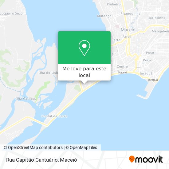 Rua Capitão Cantuário mapa