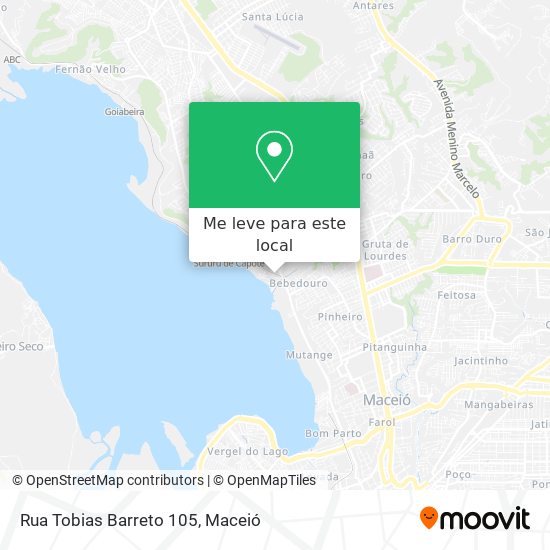 Rua Tobias Barreto 105 mapa