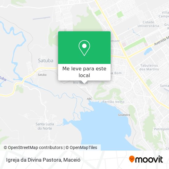 Igreja da Divina Pastora mapa
