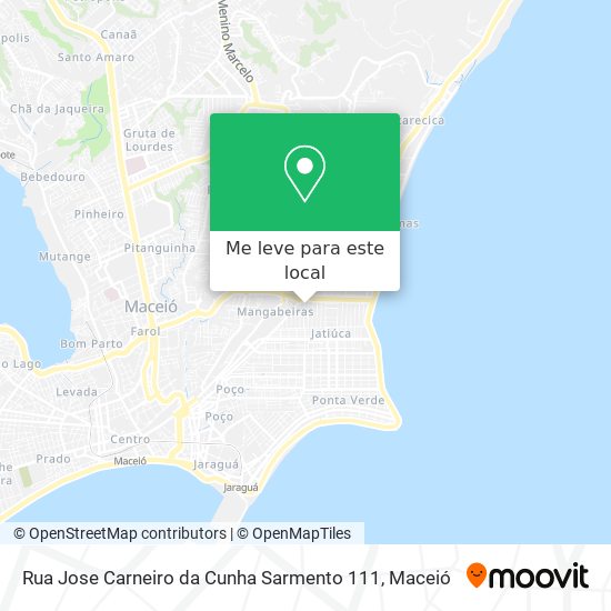 Rua Jose Carneiro da Cunha Sarmento 111 mapa