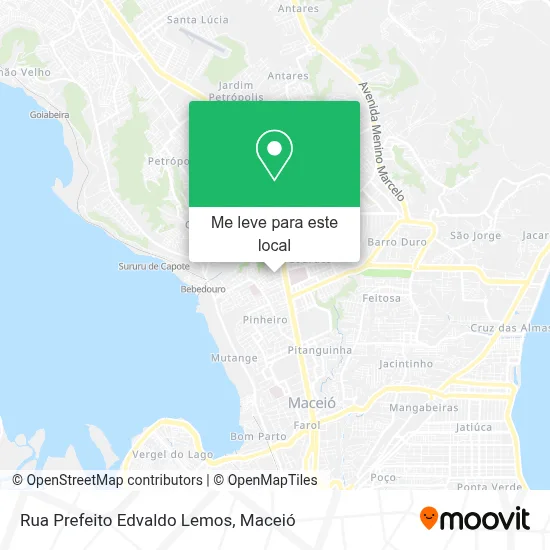 Rua Prefeito Edvaldo Lemos mapa