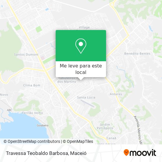 Travessa Teobaldo Barbosa mapa