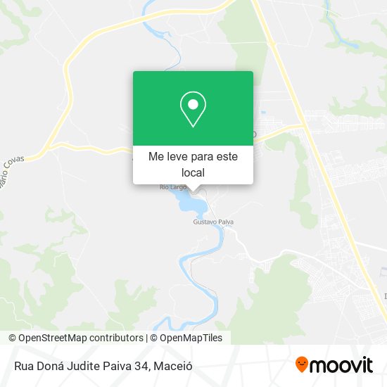 Rua Doná Judite Paiva 34 mapa