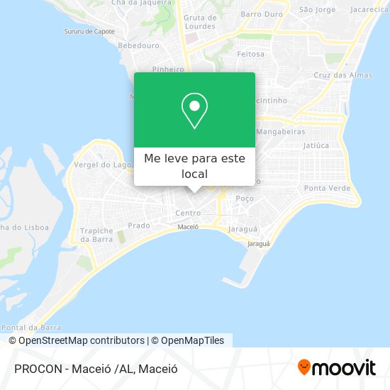 PROCON - Maceió /AL mapa