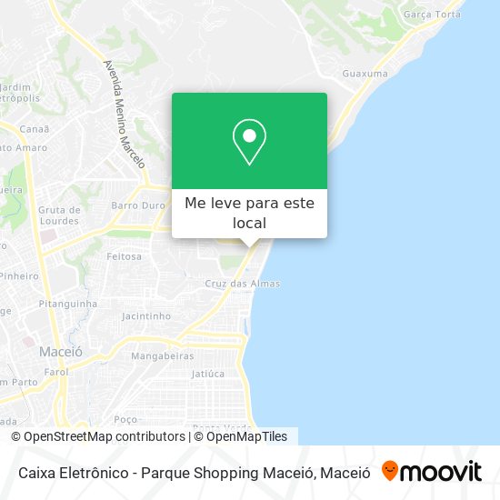 Caixa Eletrônico - Parque Shopping Maceió mapa