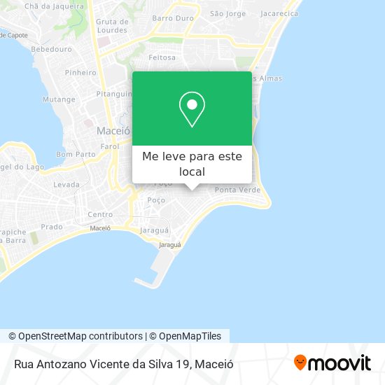 Rua Antozano Vicente da Silva 19 mapa