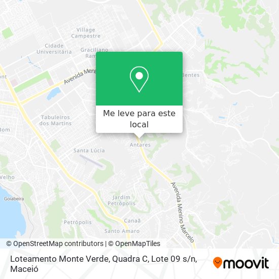 Loteamento Monte Verde, Quadra C, Lote 09 s / n mapa