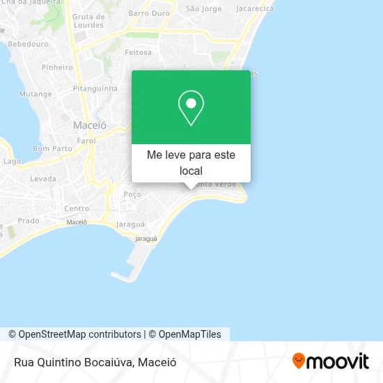 Rua Quintino Bocaiúva mapa