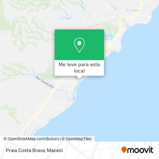 Praia Costa Brava mapa