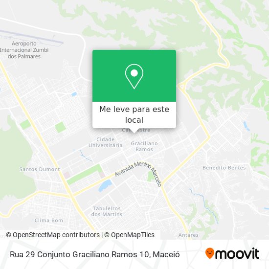 Rua 29 Conjunto Graciliano Ramos 10 mapa