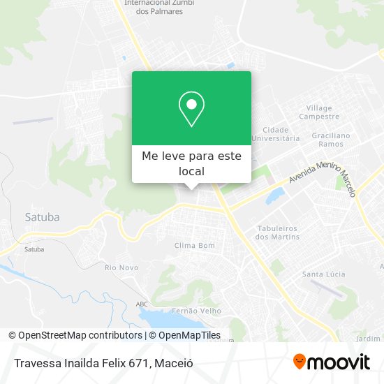 Travessa Inailda Felix 671 mapa