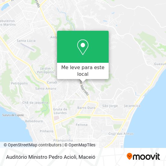 Auditório Ministro Pedro Acioli mapa