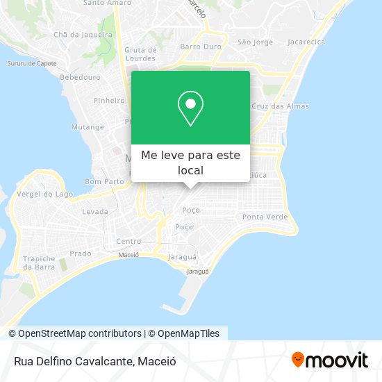 Rua Delfino Cavalcante mapa