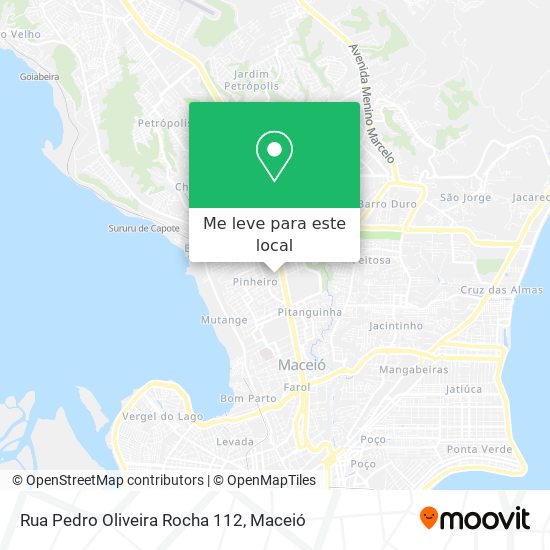 Rua Pedro Oliveira Rocha 112 mapa