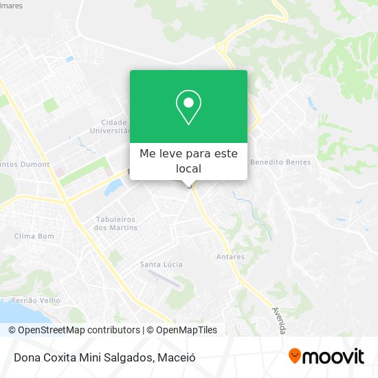 Dona Coxita Mini Salgados mapa