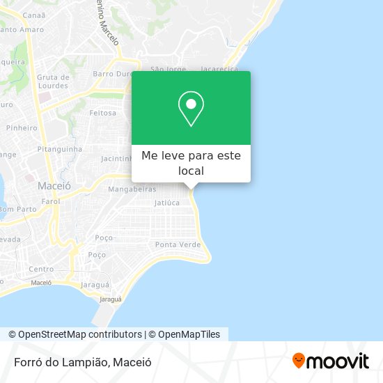 Forró do Lampião mapa