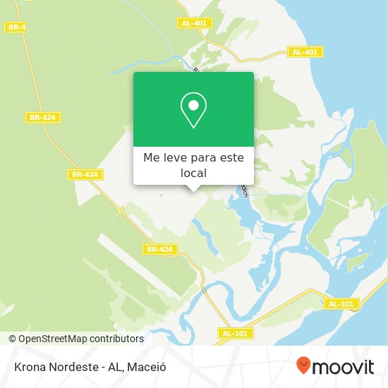 Krona Nordeste - AL mapa