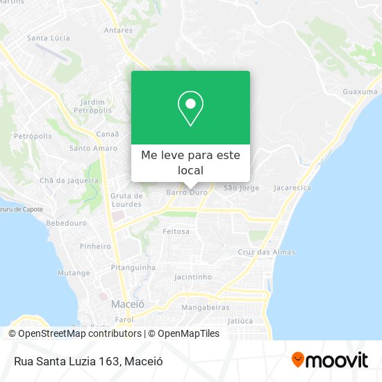 Rua Santa Luzia 163 mapa