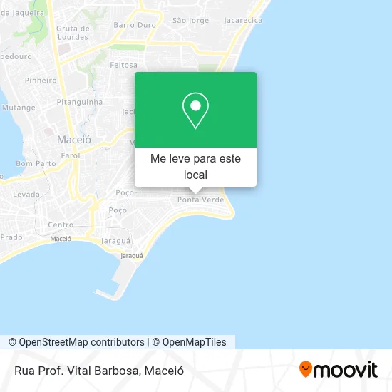 Rua Prof. Vital Barbosa mapa