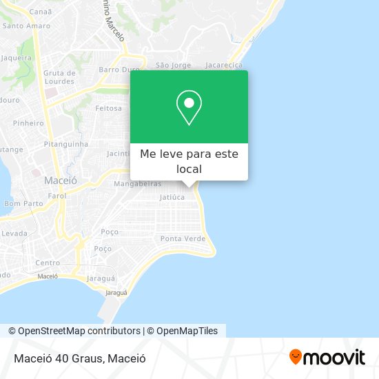 Maceió 40 Graus mapa