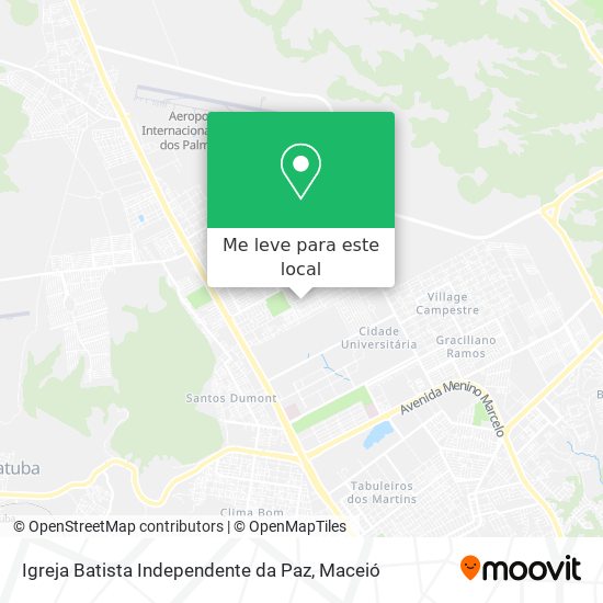 Igreja Batista Independente da Paz mapa