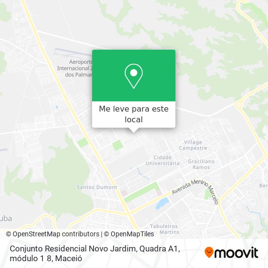 Conjunto Residencial Novo Jardim, Quadra A1, módulo 1 8 mapa