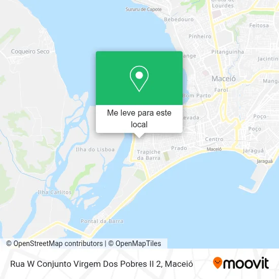 Rua W Conjunto Virgem Dos Pobres II 2 mapa