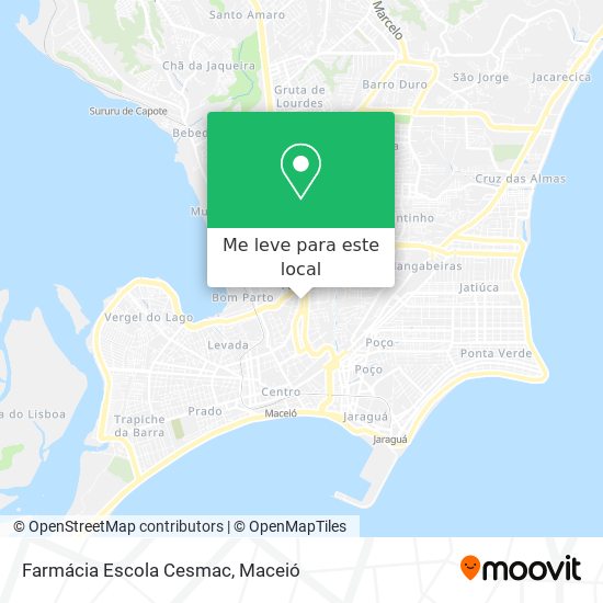 Farmácia Escola Cesmac mapa