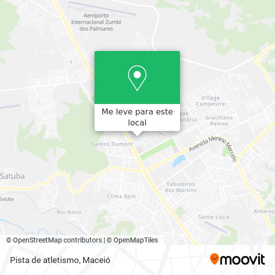 Pista de atletismo mapa