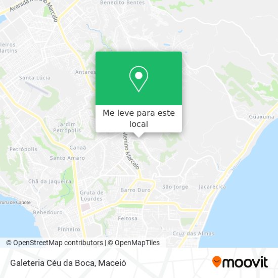 Galeteria Céu da Boca mapa