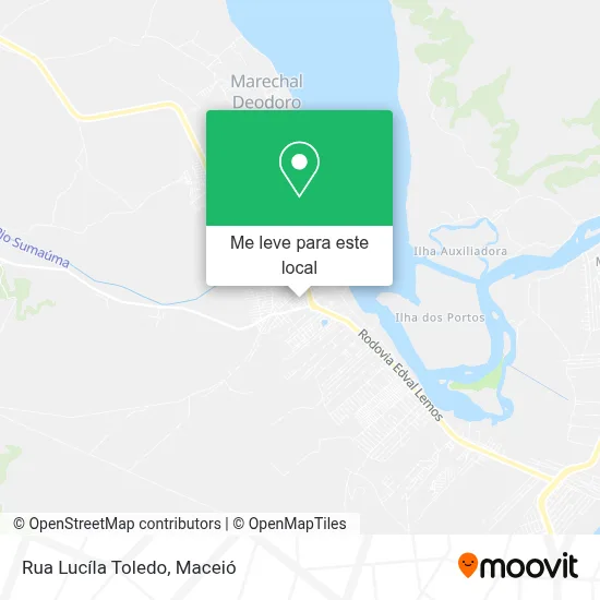 Rua Lucíla Toledo mapa