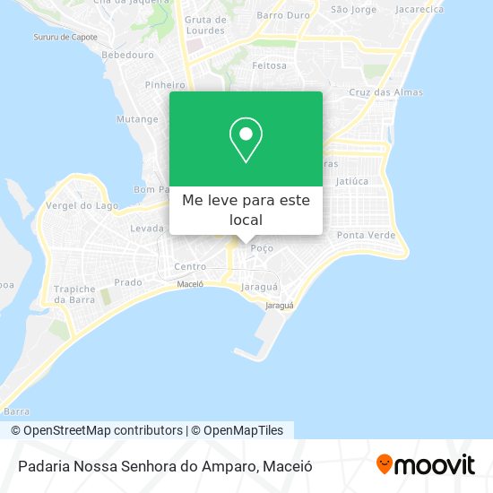 Padaria Nossa Senhora do Amparo mapa