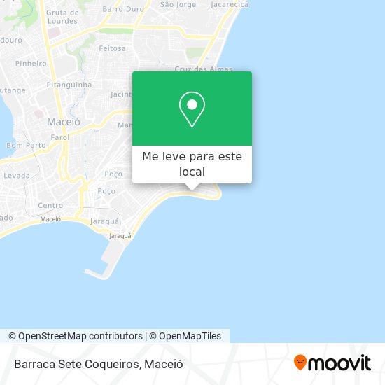 Barraca Sete Coqueiros mapa