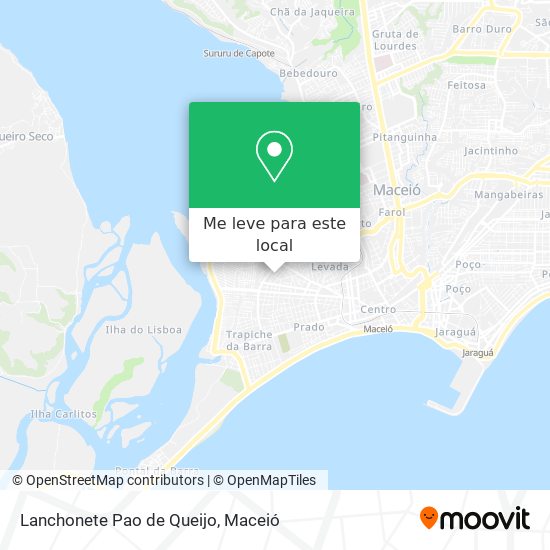 Lanchonete Pao de Queijo mapa