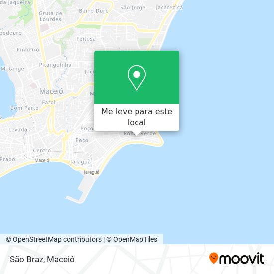São Braz mapa