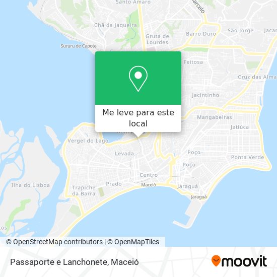 Passaporte e Lanchonete mapa