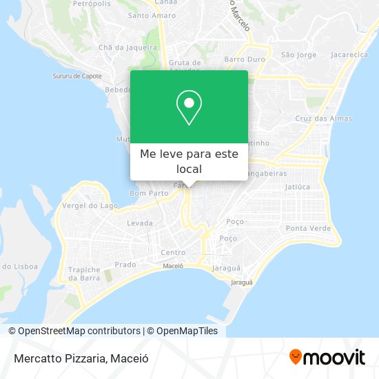 Mercatto Pizzaria mapa