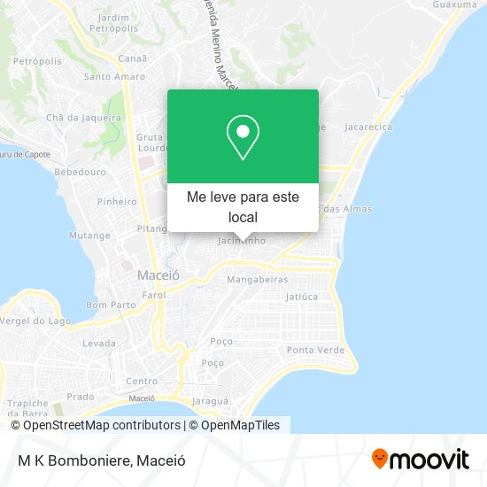 M K Bomboniere mapa