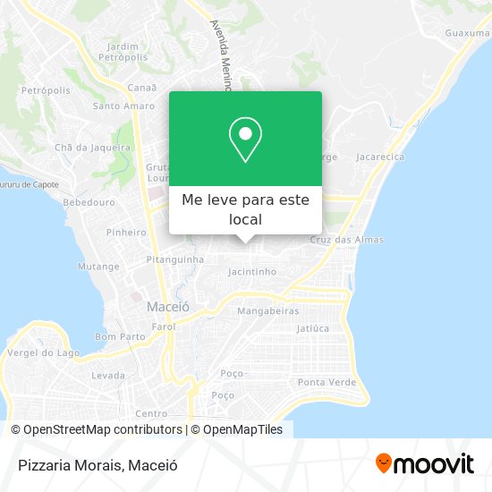 Pizzaria Morais mapa