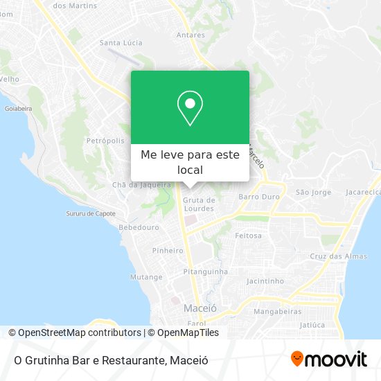 O Grutinha Bar e Restaurante mapa