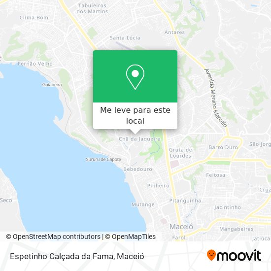 Espetinho Calçada da Fama mapa