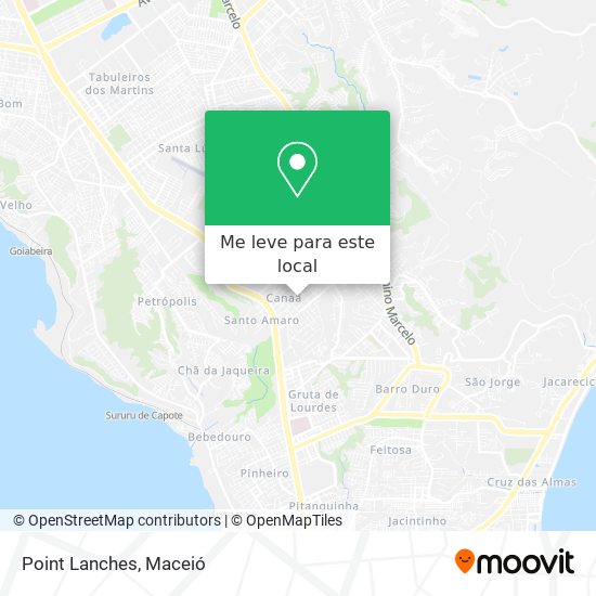 Point Lanches mapa