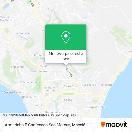 Armarinho E Confeccao Sao Mateus mapa