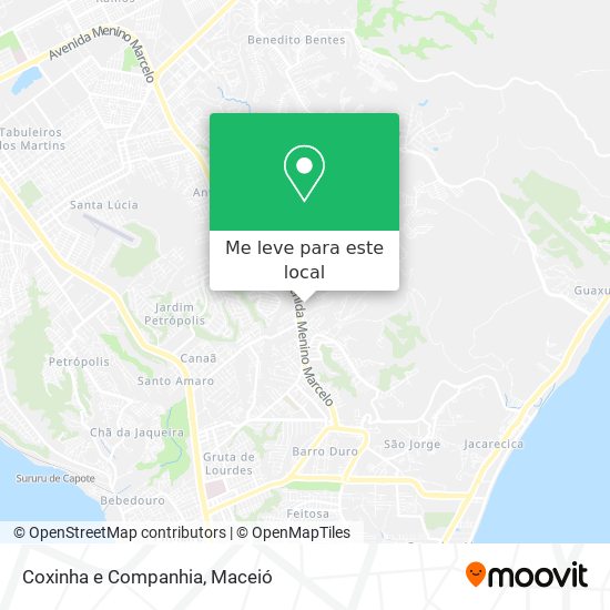 Coxinha e Companhia mapa