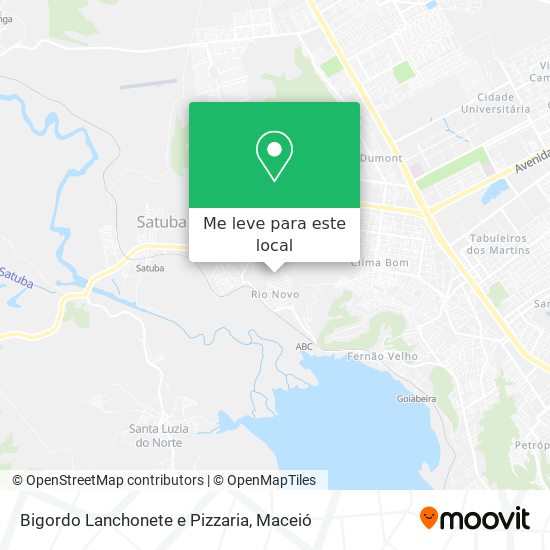Bigordo Lanchonete e Pizzaria mapa