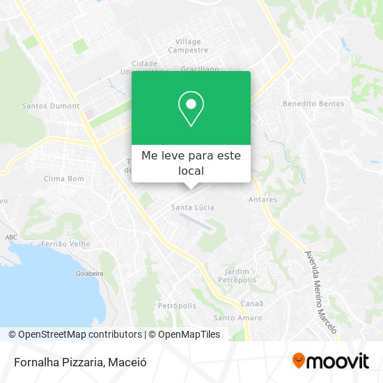 Fornalha Pizzaria mapa