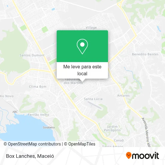 Box Lanches mapa