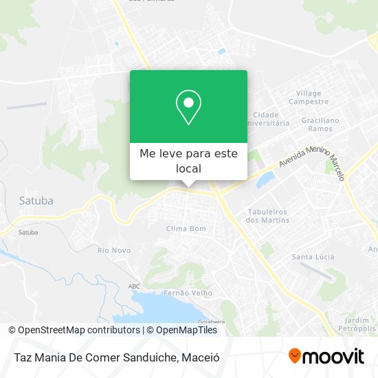 Taz Mania De Comer Sanduiche mapa