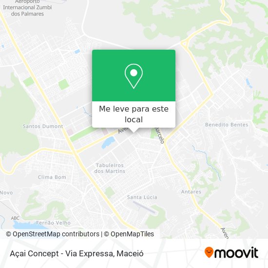 Açai Concept - Via Expressa mapa