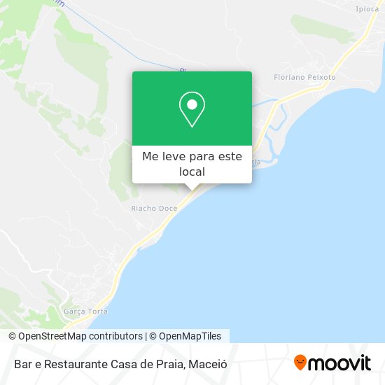 Bar e Restaurante Casa de Praia mapa